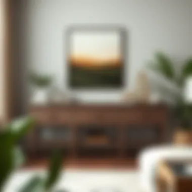 Sophisticated Console Table Design Stylish console table in a modern living room