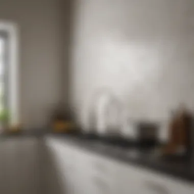 A sleek modern kitchen with a minimalist subway tile backsplash