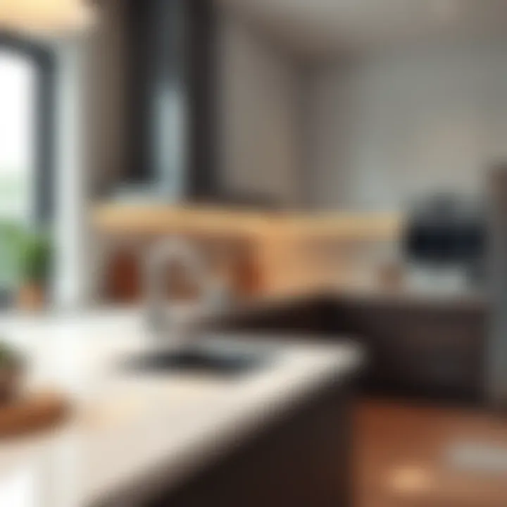 Modern kitchen with elegant cabinetry and minimalist design