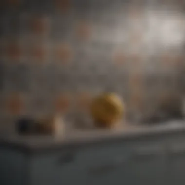 Contemporary Kitchen Tile Pattern Intricate tile pattern showcasing a contemporary design
