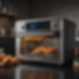 Showcasing the impressive size of the largest air fryer convection oven