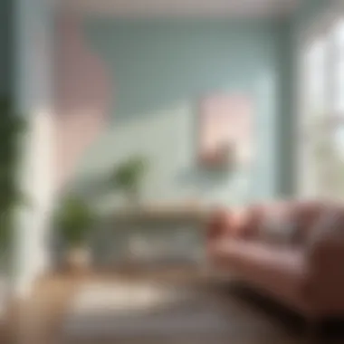 Calming pastel shades creating a serene atmosphere