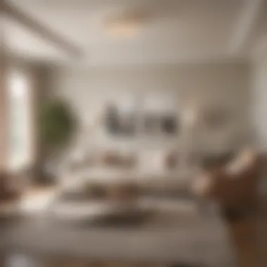 Serene Living Room with Magnolia Home Colors A serene living room painted in soft Magnolia Home colors