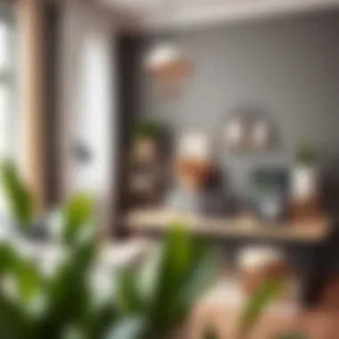 Stylish Home Office with Matte Walls Home office featuring matte painted walls and modern decor