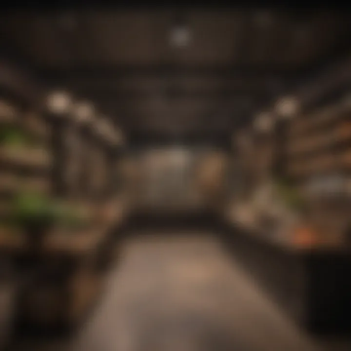 A cozy local retail store filled with unique lighting options and decor items.