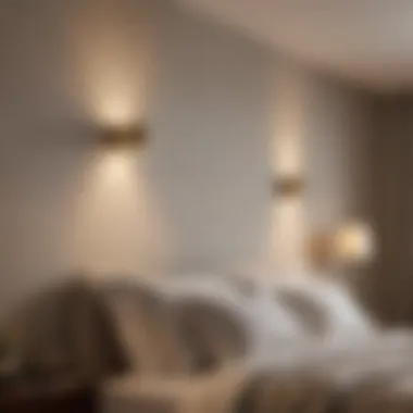Contemporary Elegance: A Stylish Over Bed Wall Light Elegant over bed wall light in contemporary bedroom