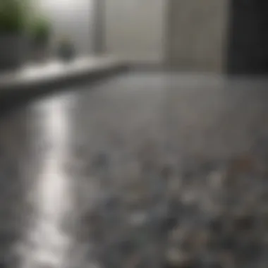 Slip-resistant pebble stone tiles enhancing safety and aesthetics