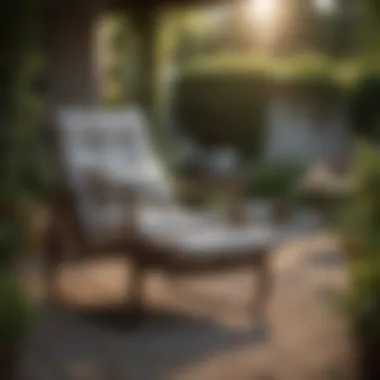 Creating Comfort in Outdoor Spaces Cozy outdoor chair set in a serene garden setting