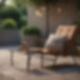 Elegant outdoor chair showcasing modern design