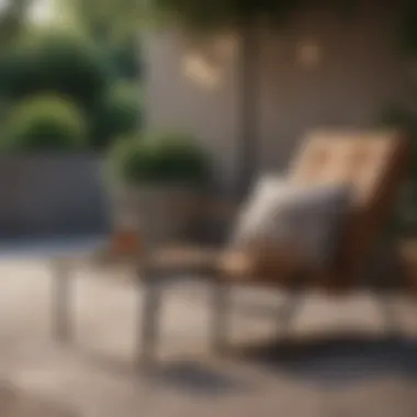 Modern Elegance in Outdoor Seating Elegant outdoor chair showcasing modern design