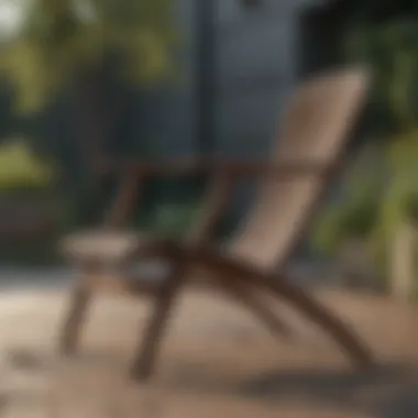 Durability Meets Design in Outdoor Chairs Durable outdoor chair made from weather-resistant material