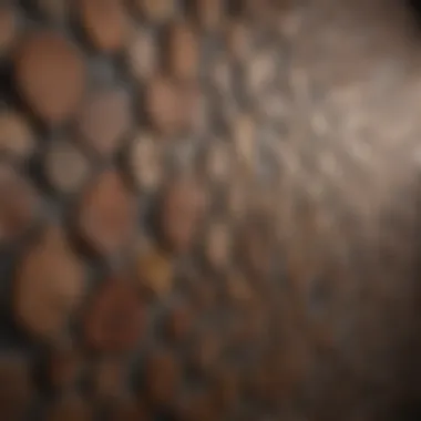 Decorative Wall with Self-Stick Laminate Close-up of self-stick laminate application on a decorative wall.
