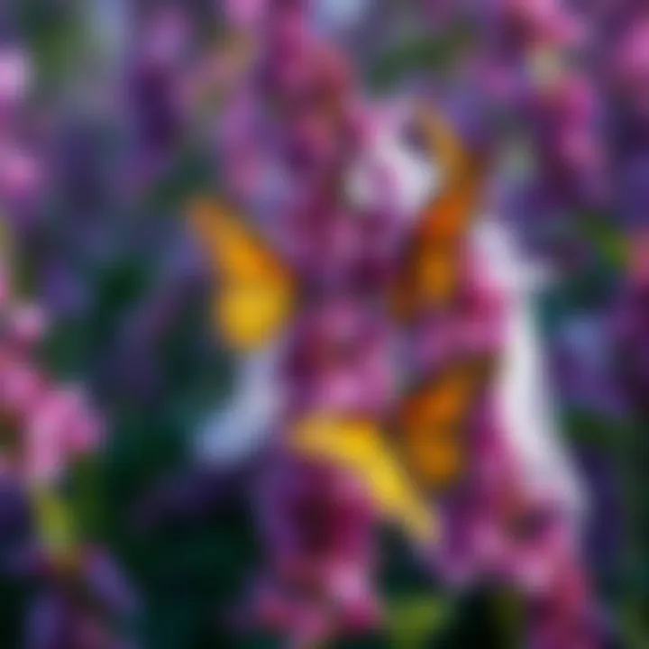 Butterflies on Silver Fountain Butterfly Bush Butterflies attracted to Silver Fountain Butterfly Bush