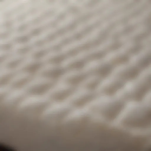 Close-up view of Tempur-Pedic Supreme Mattress Topper material showcasing its unique texture