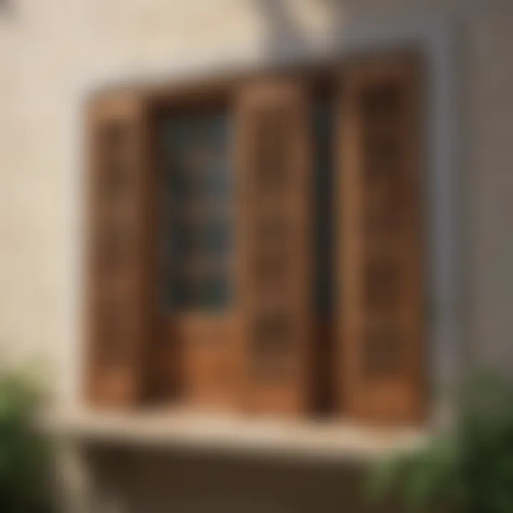 Maintaining the beauty of wooden shutters