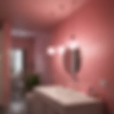 Various pink light fixtures showcasing design versatility