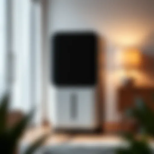 Sleek Design of Dual-Function Air Purifiers A modern air purifier showcasing its sleek design