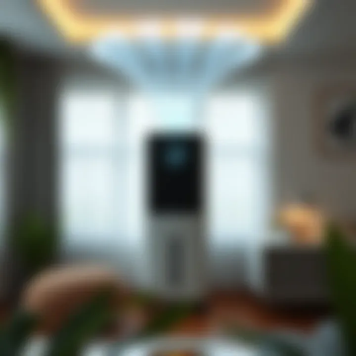 Understanding the Technology of Cooling Air Purifiers Infographic on the technology behind air purifiers that cool