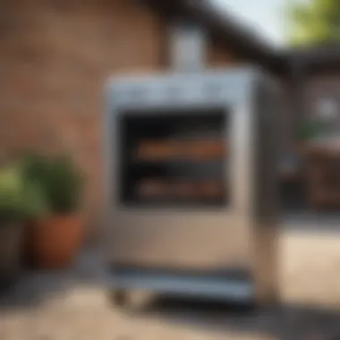Modern Electric BBQ Smoker A modern electric BBQ smoker highlighting its user-friendly interface and features.