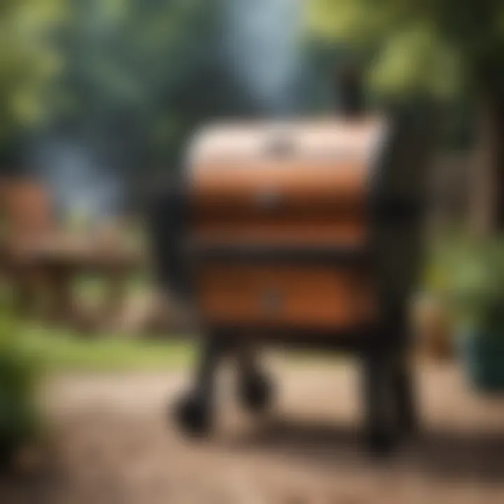 A premium pellet BBQ smoker showcasing its advanced technology and craftsmanship.