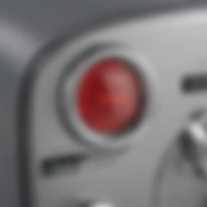 Close-up of Breville toaster controls and settings for optimal toasting.