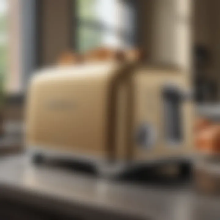 A sleek Breville toaster showcasing its elegant design and features.