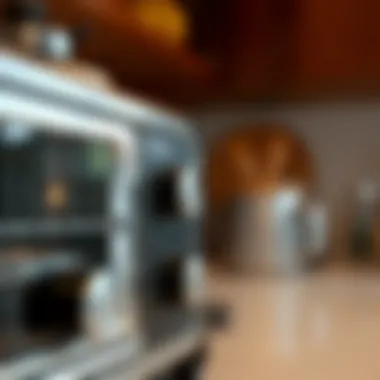 Detailed Features of Cuisinart Toaster Oven Close-up of a Cuisinart toaster oven control panel showcasing features