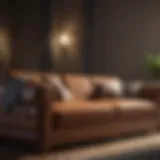 Luxurious sofa showcasing fine craftsmanship