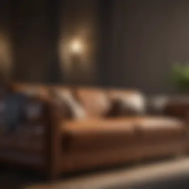 Luxurious sofa showcasing fine craftsmanship
