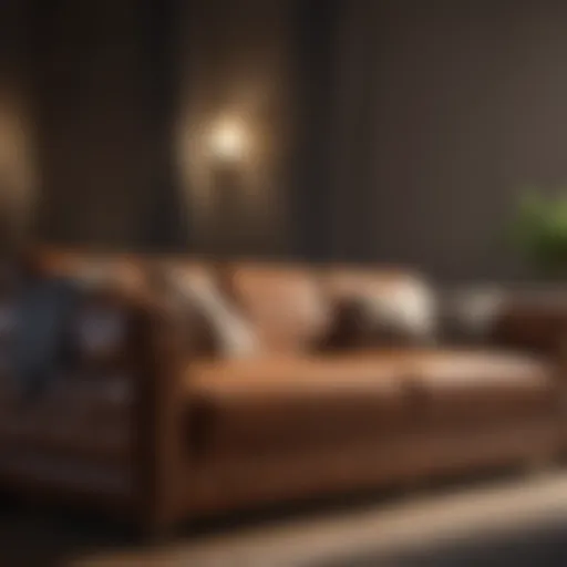 Luxurious sofa showcasing fine craftsmanship