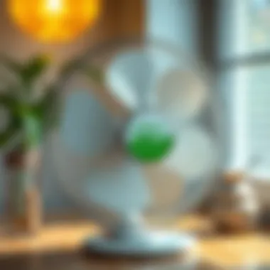 Energy-Efficient Fan Solution An energy-efficient fan with an eco-friendly label