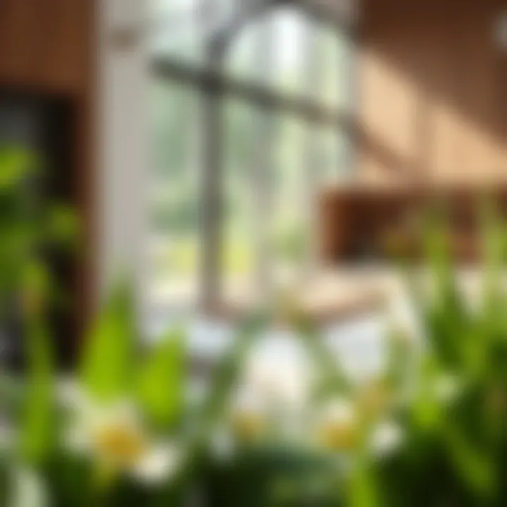 Sustainable Materials in Design Close-up of eco-friendly materials used in modern architecture