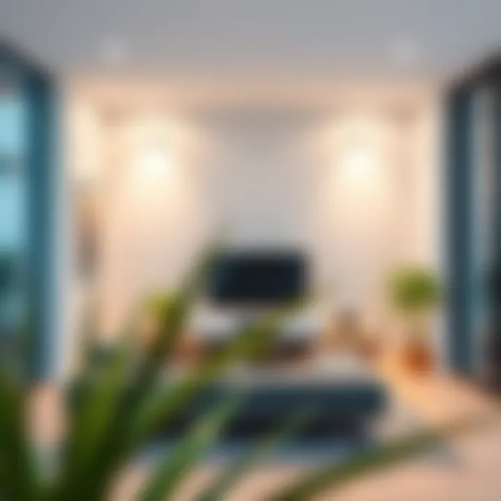 Smart Home Technology Integration Integration of smart home technology in a contemporary setting