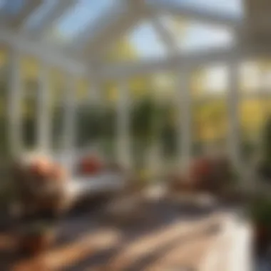 Energy efficiency considerations in a front sunroom.