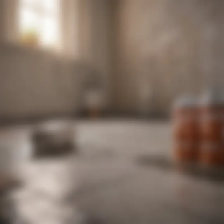 Preparation materials for painting tiles