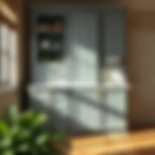 A beautifully painted cabinet showcasing a sleek finish