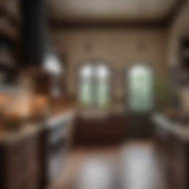 Culinary Charm: Embracing Traditional Kitchen Elements Beautifully designed traditional kitchen with warm tones