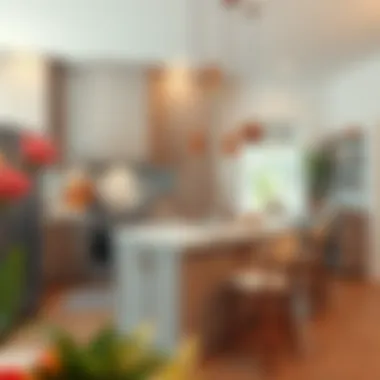 Elegant Kitchen Design with 30 Inch Island Elegant kitchen design showcasing a 30 inch island in a cozy setting