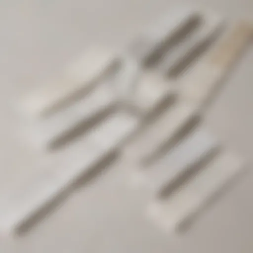 Close-up view of various paint swatches showcasing different shades of white