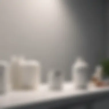 Scientific Study of White Paint A scientific analysis setup with white paint samples under laboratory lighting