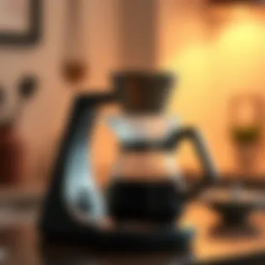 Elegant coffee pot with sophisticated design