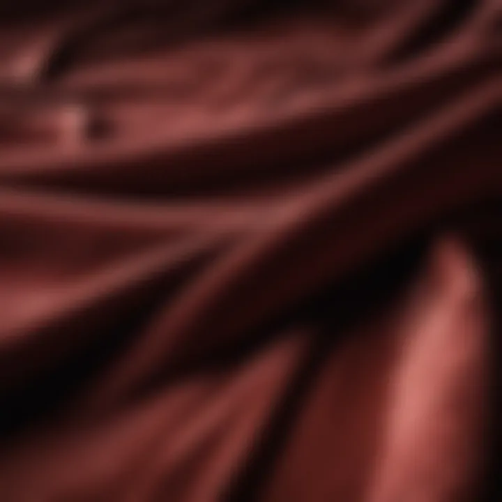Luxurious velvet fabric showcasing rich color and texture