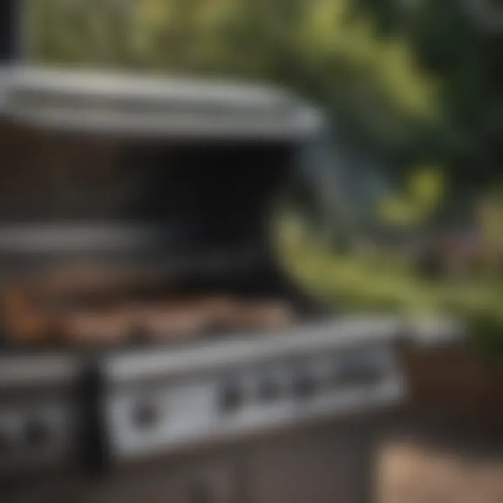 Luxury gas grill with multiple burners and sleek design