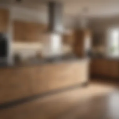 Stylish kitchen with harmonious wood colour choices