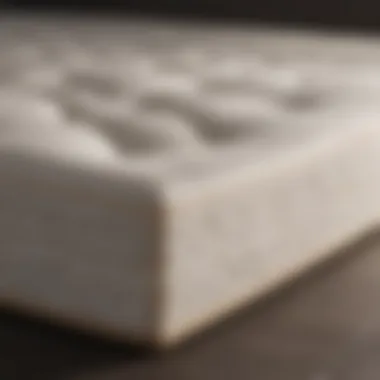 Close-up of the Zinus mattress material highlighting its durability