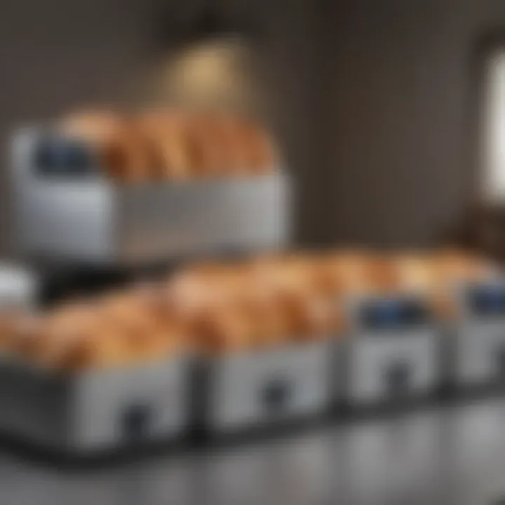 Variety of Zojirushi bread machine models displayed