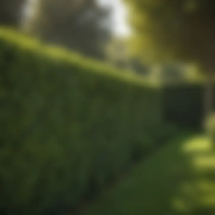 Maintenance tips for healthy privacy hedges