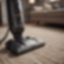 A vacuum cleaner with adjustable height settings