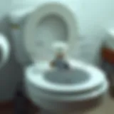 Diagram of toilet fill valve components