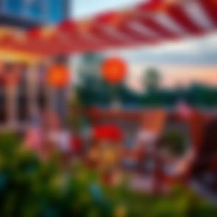 Creative outdoor Fourth of July decor